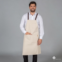 DELANTAL CON PETO ESTERILLA TEJIDO ORGANICO 1586 GARYS