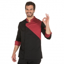 CHAQUETA COCINA UNISEX NEGRO M/L COMBI 9314 GARYS